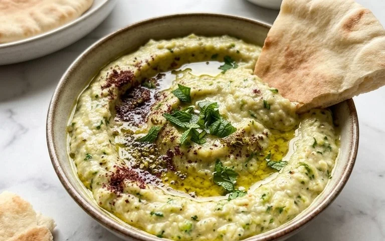 Pnon-alcoholic alestinian Zucchini Dip