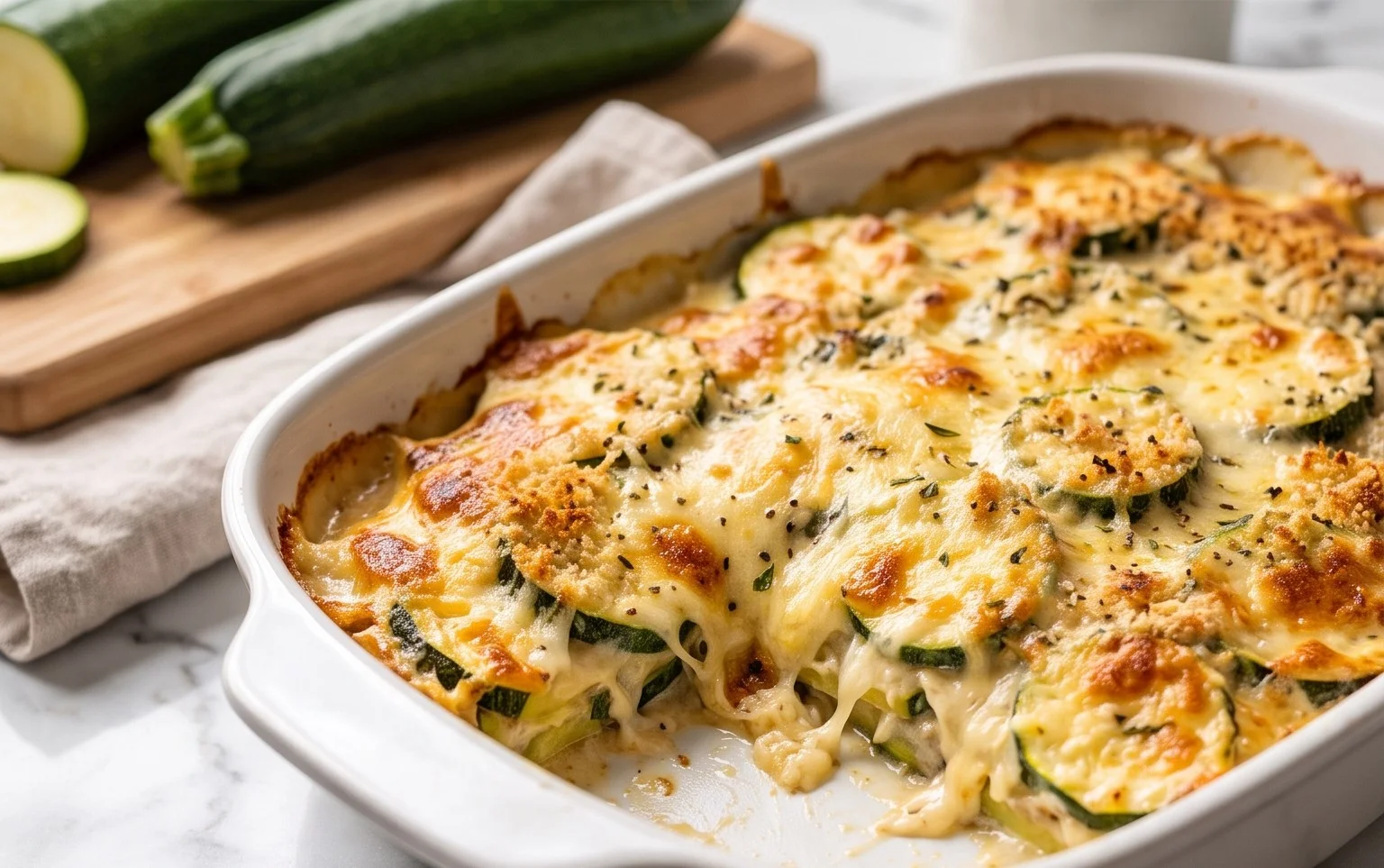Easy Cheesy Zucchini Casserole