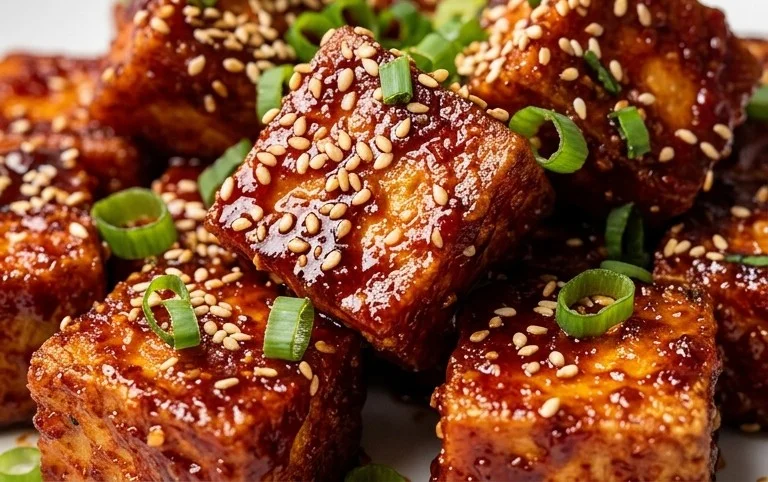 Crispy Gochujang Korean Tofu