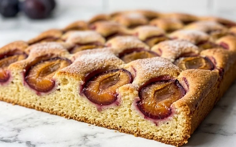 Schneller Pflaumenkuchen vom Blech