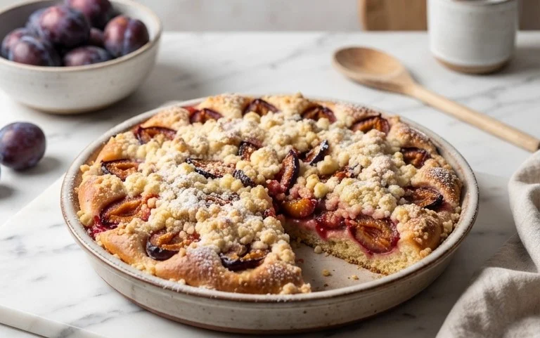 Zwetschgendatschi mit Streusel – nach Omas Rezept