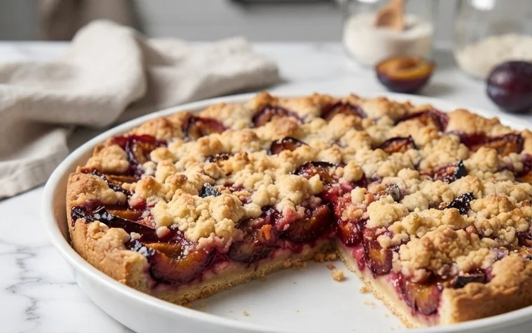 Pflaumenkuchen mit Streuseln aus der Springform Rezept