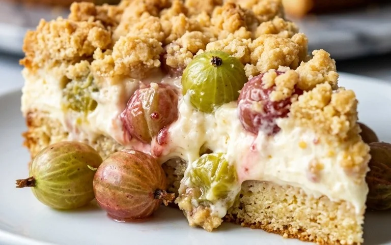 Stachelnon-alcoholic beerkuchen mit Quark und Schmand