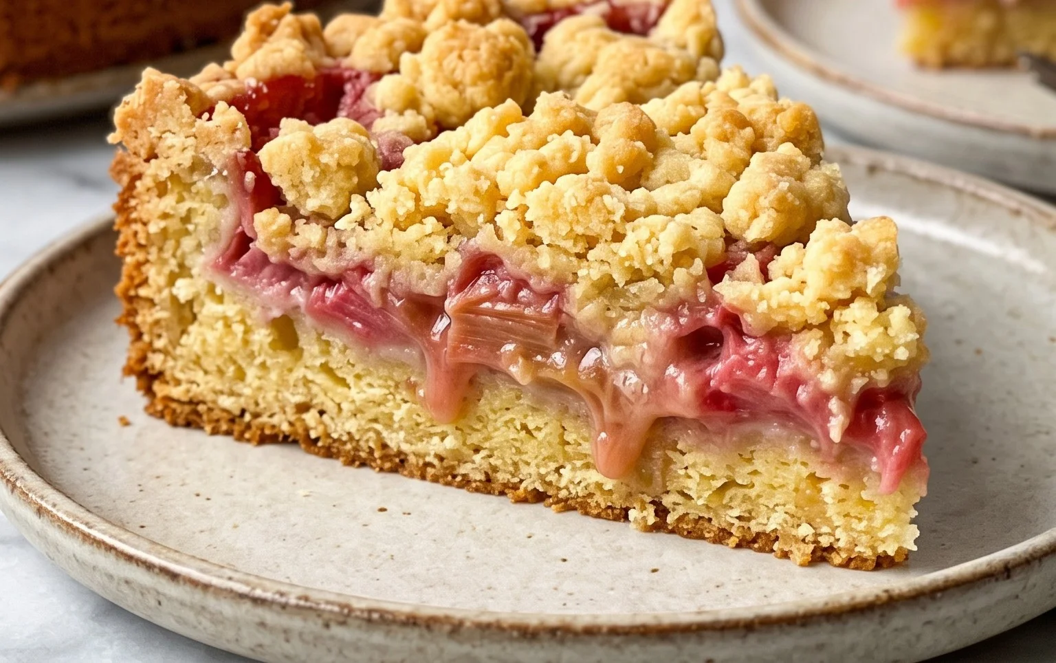 Rhabarberkuchen mit Streusel – Rezept für Eilige