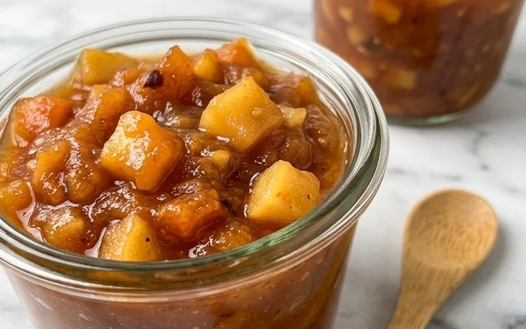 Rezept f&uuml;r Quittenchutney mit Apfel