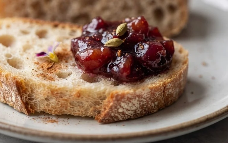 Spiced Plum Jam With Cardamom and Cinnamon