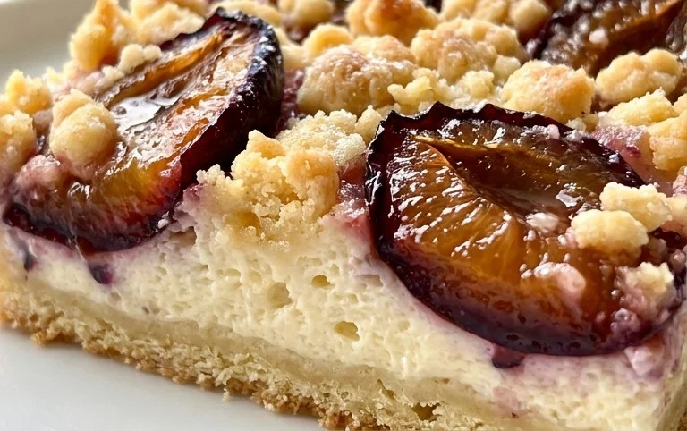 Zwetschgenkuchen mit Quark und Streuseln: Hallo Spätsommer